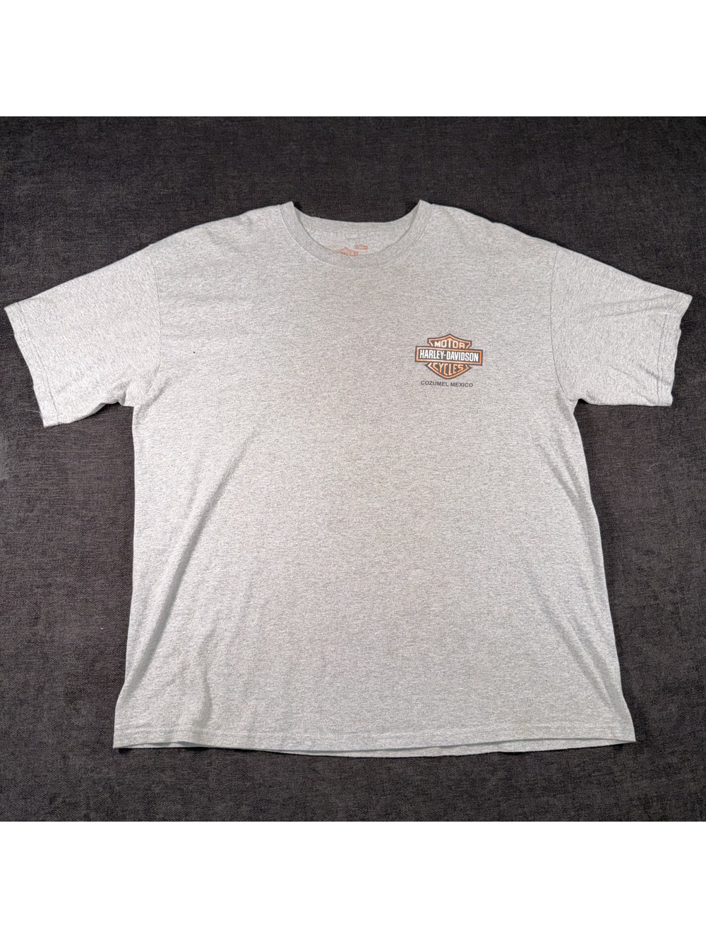 Harley-Davidson Cozumel Mexico Gray T-Shirt Size 2XL